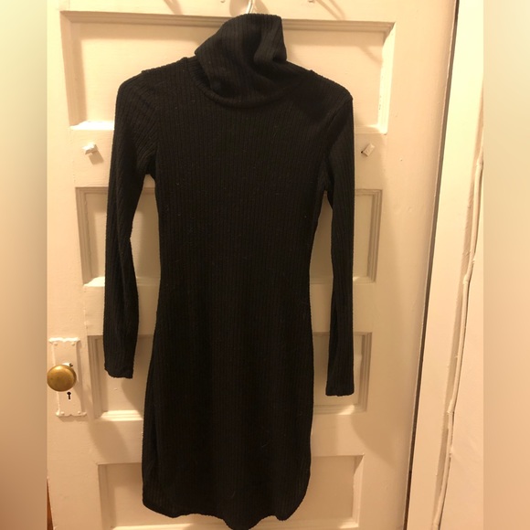 Black Bodycon Turtleneck Dress - Picture 1 of 1